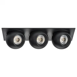 i537727272 Светильник INTERO LED 9W*3 850LM*3 24G ЧЕРНЫЙ 3000K (217537+217072+217072+217072)