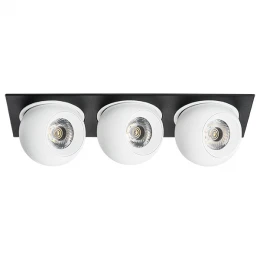 i537626262 Светильник INTERO LED 9W*3 850LM*3 24G ЧЕРНЫЙ/БЕЛЫЙ 3000K (217537+217062+217062+217062)