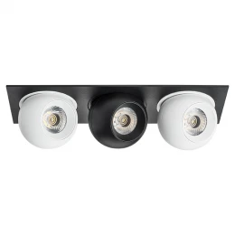 i537627262 Светильник INTERO LED 9W*3 850LM*3 24G ЧЕРНЫЙ/БЕЛЫЙ 3000K (217537+217062+217072+217062)