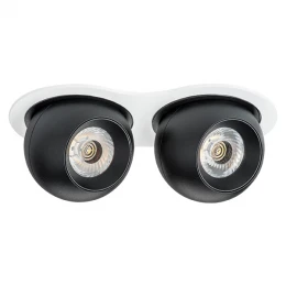 i6267272 Светильник INTERO LED 9W*2 850LM*2 24G БЕЛЫЙ/ЧЕРНЫЙ 3000K (217626+217072+217072)