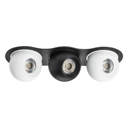 i637627262 Светильник INTERO LED 9W*3 850LM*3 24G ЧЕРНЫЙ/БЕЛЫЙ 3000K (217637+217062+217072+217062)