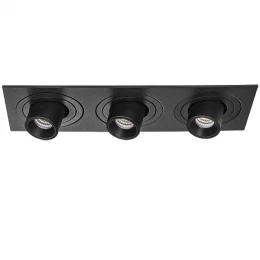 i537172 Светильник INTERO TUBO LED 7W*3 360LM*3 60G ЧЕРНЫЙ 3000K (217537+217172+217172+217172)