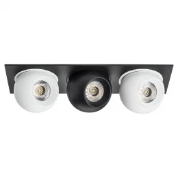 i537647464 Светильник INTERO LED 9W*3 850LM*3 24G ЧЕРНЫЙ/БЕЛЫЙ 4000K (217537+217064+217074+217064)