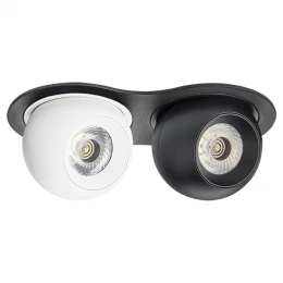 i6276474 Светильник INTERO LED 9W*2 850LM*2 24G ЧЕРНЫЙ/БЕЛЫЙ 4000K (217627+217064+217074)
