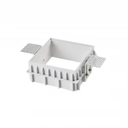 214510 Рамка скрытого монтажа DOMINO QUAD МR16 в гипсокартон/бетон под шпаклевку БЕЛЫЙ