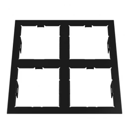 214547 Рамка DOMINO QUADRO 2х2 MR16 ЧЕРНЫЙ