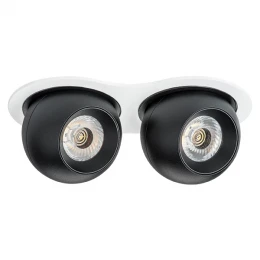 i6267474 Светильник INTERO LED 9W*2 850LM*2 24G БЕЛЫЙ/ЧЕРНЫЙ 4000K (217626+217074+217074)