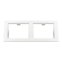 214526 Рамка DOMINO Double QUADRO MR16 БЕЛЫЙ
