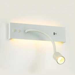 CL704470 Декарт Белый Св-к Настенный с USB
