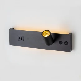 CL704461 Декарт Черный Св-к Настенный с USB