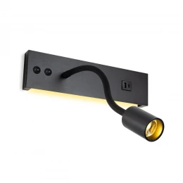 CL704471 Декарт Черный Св-к Настенный с USB