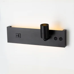 CL704461 Декарт Черный Св-к Настенный с USB