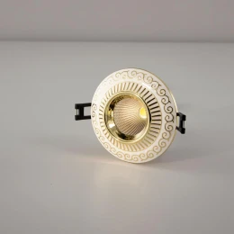 CLD041NW2 Боска Белый+Золото  Св-к Встр. 7W*3500K