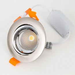 CLD001NW5 Альфа ХромМат+Хром Св-к Встр. LED 7W*3500K